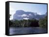 Rio Carrao and Auyun Tepuy, Canaima National Park, Unesco World Heritage Site, Venezuela-Charles Bowman-Framed Stretched Canvas