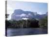 Rio Carrao and Auyun Tepuy, Canaima National Park, Unesco World Heritage Site, Venezuela-Charles Bowman-Stretched Canvas
