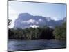 Rio Carrao and Auyun Tepuy, Canaima National Park, Unesco World Heritage Site, Venezuela-Charles Bowman-Mounted Photographic Print