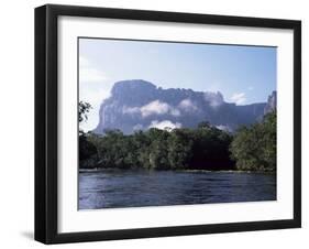 Rio Carrao and Auyun Tepuy, Canaima National Park, Unesco World Heritage Site, Venezuela-Charles Bowman-Framed Photographic Print