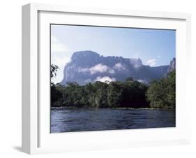 Rio Carrao and Auyun Tepuy, Canaima National Park, Unesco World Heritage Site, Venezuela-Charles Bowman-Framed Photographic Print