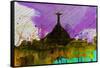 Rio City Skyline-NaxArt-Framed Stretched Canvas