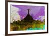 Rio City Skyline-NaxArt-Framed Premium Giclee Print