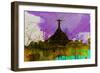 Rio City Skyline-NaxArt-Framed Art Print