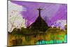 Rio City Skyline-NaxArt-Mounted Art Print