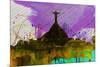 Rio City Skyline-NaxArt-Mounted Art Print