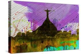 Rio City Skyline-NaxArt-Stretched Canvas