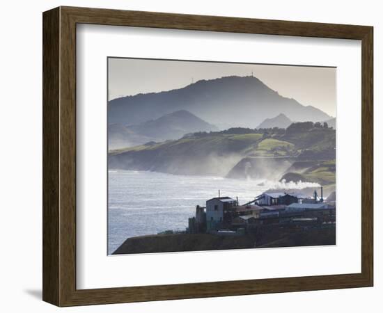 Rio De Bilbao Estuary, Miono, Spain-Walter Bibikow-Framed Photographic Print