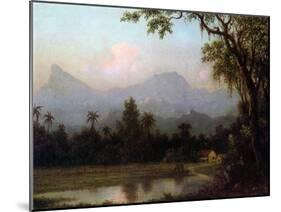 Rio De Janeiro, Brazil, C.1865 (Oil on Board)-Martin Johnson Heade-Mounted Giclee Print