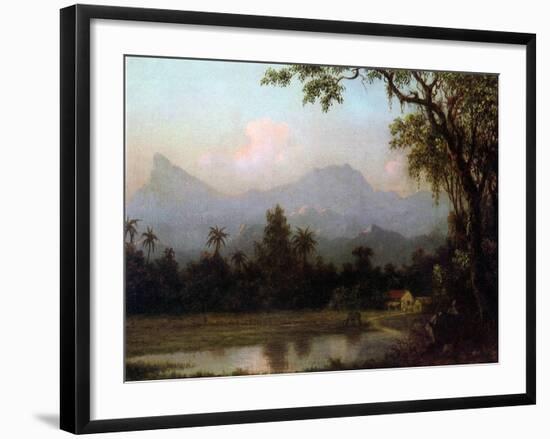 Rio De Janeiro, Brazil, C.1865 (Oil on Board)-Martin Johnson Heade-Framed Giclee Print