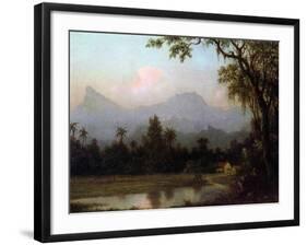 Rio De Janeiro, Brazil, C.1865 (Oil on Board)-Martin Johnson Heade-Framed Giclee Print