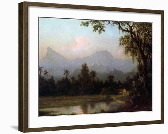 Rio De Janeiro, Brazil, C.1865 (Oil on Board)-Martin Johnson Heade-Framed Giclee Print