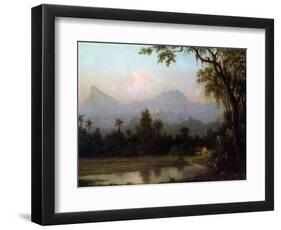 Rio De Janeiro, Brazil, C.1865 (Oil on Board)-Martin Johnson Heade-Framed Premium Giclee Print