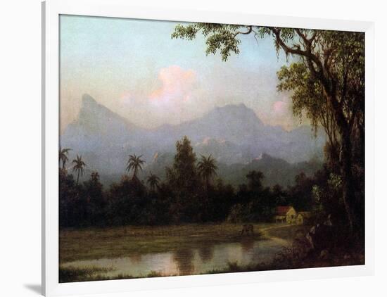 Rio De Janeiro, Brazil, C.1865 (Oil on Board)-Martin Johnson Heade-Framed Giclee Print