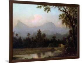 Rio De Janeiro, Brazil, C.1865 (Oil on Board)-Martin Johnson Heade-Framed Giclee Print