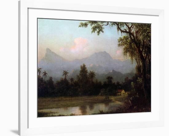 Rio De Janeiro, Brazil, C.1865 (Oil on Board)-Martin Johnson Heade-Framed Giclee Print