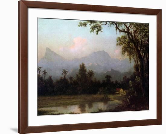 Rio De Janeiro, Brazil, C.1865 (Oil on Board)-Martin Johnson Heade-Framed Giclee Print