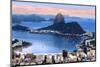 Rio De Janeiro, Brazil in the Evening Sun Light-SNEHITDESIGN-Mounted Photographic Print