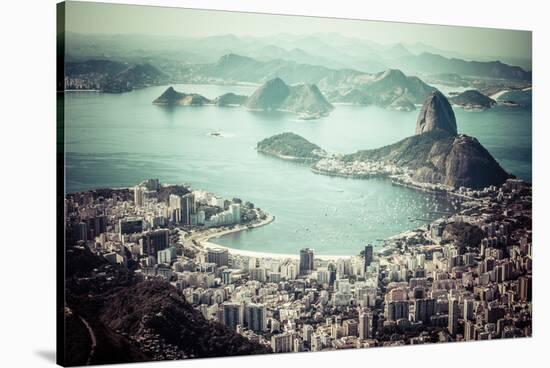 Rio De Janeiro, Brazil. Suggar Loaf And Botafogo Beach Viewed From Corcovado-Mariusz Prusaczyk-Stretched Canvas