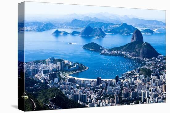 Rio De Janeiro, Brazil. Suggar Loaf And Botafogo Beach Viewed From Corcovado-Mariusz Prusaczyk-Stretched Canvas