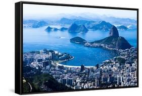 Rio De Janeiro, Brazil. Suggar Loaf And Botafogo Beach Viewed From Corcovado-Mariusz Prusaczyk-Framed Stretched Canvas