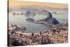 Rio De Janeiro, Brazil. Suggar Loaf and Botafogo Beach Viewed from Corcovado-Curioso Travel Photography-Stretched Canvas