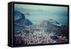 Rio De Janeiro, Brazil. Suggar Loaf and Botafogo Beach Viewed from Corcovado-Curioso Travel Photography-Framed Stretched Canvas