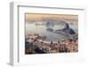 Rio De Janeiro, Brazil. Suggar Loaf and Botafogo Beach Viewed from Corcovado-Curioso Travel Photography-Framed Photographic Print