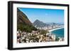 Rio De Janeiro Favela and Ipanema Beach View-dabldy-Framed Photographic Print