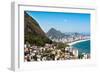 Rio De Janeiro Favela and Ipanema Beach View-dabldy-Framed Photographic Print