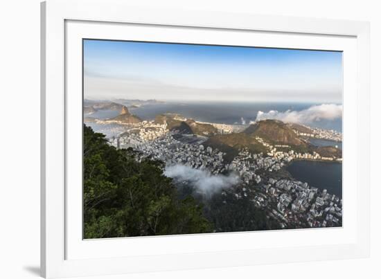 Rio de Janeiro from Corcovado Mountain-James White-Framed Photographic Print