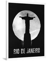 Rio De Janeiro Landmark Black-null-Framed Art Print