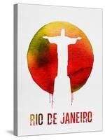 Rio De Janeiro Landmark Red-null-Stretched Canvas