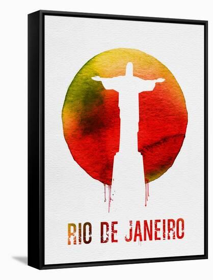 Rio De Janeiro Landmark Red-null-Framed Stretched Canvas