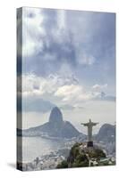 Rio De Janeiro Landscape Showing Corcovado, the Christ and the Sugar Loaf, Rio De Janeiro, Brazil-Alex Robinson-Stretched Canvas