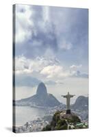 Rio De Janeiro Landscape Showing Corcovado, the Christ and the Sugar Loaf, Rio De Janeiro, Brazil-Alex Robinson-Stretched Canvas