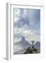 Rio De Janeiro Landscape Showing Corcovado, the Christ and the Sugar Loaf, Rio De Janeiro, Brazil-Alex Robinson-Framed Premium Photographic Print