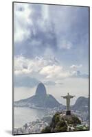 Rio De Janeiro Landscape Showing Corcovado, the Christ and the Sugar Loaf, Rio De Janeiro, Brazil-Alex Robinson-Mounted Premium Photographic Print