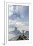 Rio De Janeiro Landscape Showing Corcovado, the Christ and the Sugar Loaf, Rio De Janeiro, Brazil-Alex Robinson-Framed Photographic Print