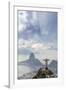 Rio De Janeiro Landscape Showing Corcovado, the Christ and the Sugar Loaf, Rio De Janeiro, Brazil-Alex Robinson-Framed Premium Photographic Print