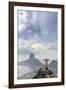 Rio De Janeiro Landscape Showing Corcovado, the Christ and the Sugar Loaf, Rio De Janeiro, Brazil-Alex Robinson-Framed Premium Photographic Print