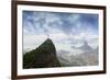 Rio De Janeiro Landscape Showing Corcovado, the Christ and the Sugar Loaf, Rio De Janeiro, Brazil-Alex Robinson-Framed Photographic Print