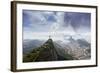 Rio De Janeiro Landscape Showing Corcovado, the Christ and the Sugar Loaf, Rio De Janeiro, Brazil-Alex Robinson-Framed Photographic Print