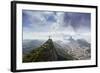 Rio De Janeiro Landscape Showing Corcovado, the Christ and the Sugar Loaf, Rio De Janeiro, Brazil-Alex Robinson-Framed Photographic Print