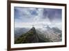 Rio De Janeiro Landscape Showing Corcovado, the Christ and the Sugar Loaf, Rio De Janeiro, Brazil-Alex Robinson-Framed Photographic Print