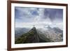 Rio De Janeiro Landscape Showing Corcovado, the Christ and the Sugar Loaf, Rio De Janeiro, Brazil-Alex Robinson-Framed Photographic Print