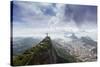 Rio De Janeiro Landscape Showing Corcovado, the Christ and the Sugar Loaf, Rio De Janeiro, Brazil-Alex Robinson-Stretched Canvas