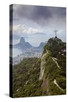 Rio De Janeiro Landscape Showing Corcovado, the Christ and the Sugar Loaf, Rio De Janeiro, Brazil-Alex Robinson-Stretched Canvas