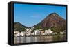 Rio De Janeiro Mountains around Lagoon-dabldy-Framed Stretched Canvas