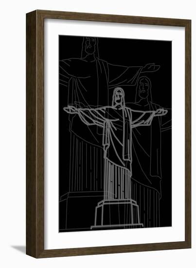 Rio De Janeiro Night-Cristian Mielu-Framed Art Print